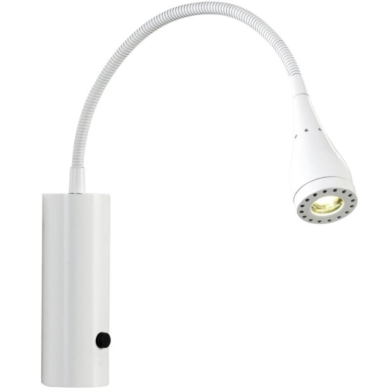 LED-Wandleuchte mit Flexarm weiß